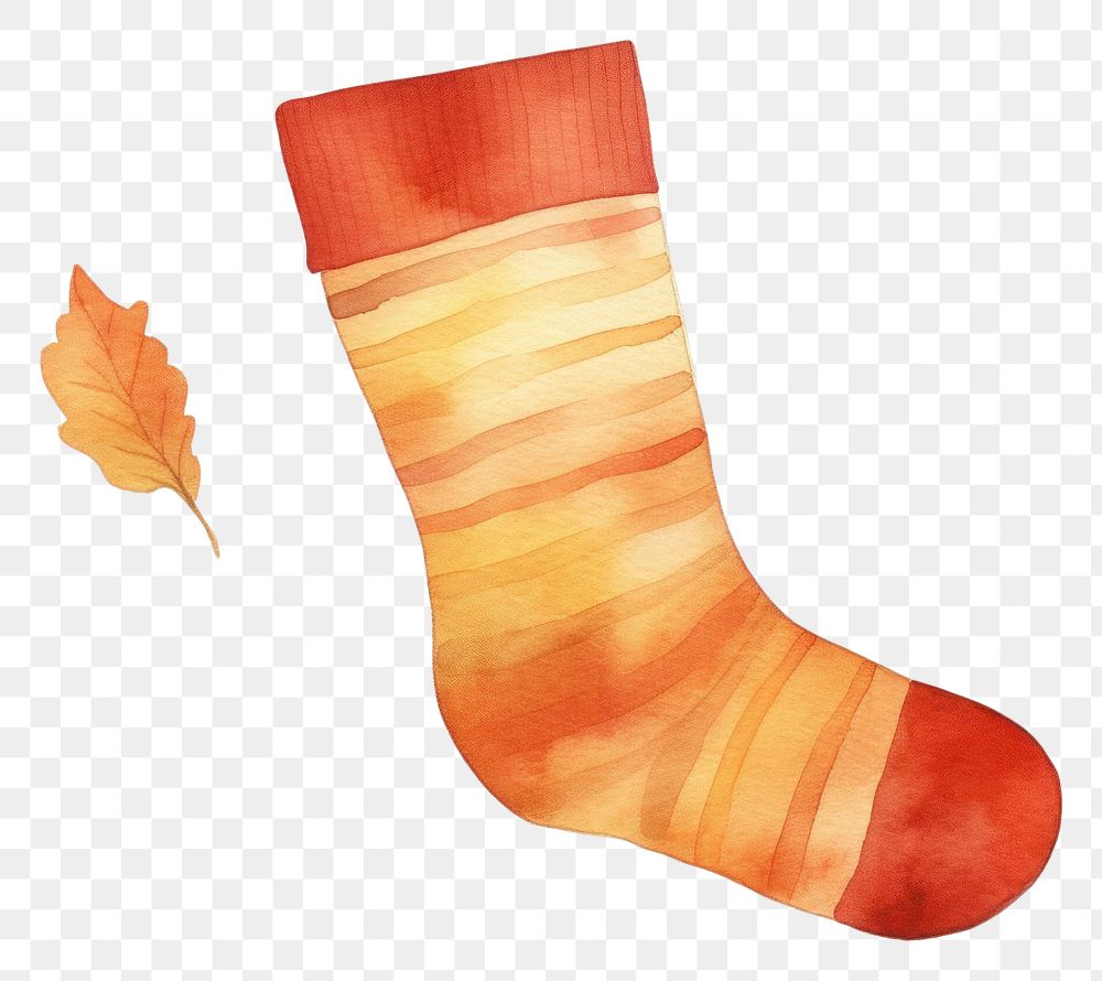 PNG  Sock creativity christmas footwear. AI generated Image by rawpixel.