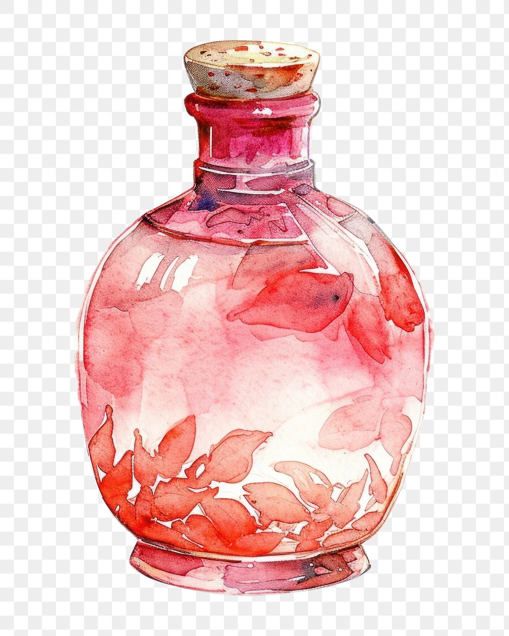 PNG Sake bottle glass vase creativity.
