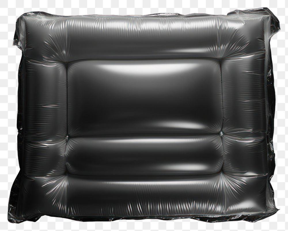 PNG Inflatable shockproof plastic wrap black black background monochrome.