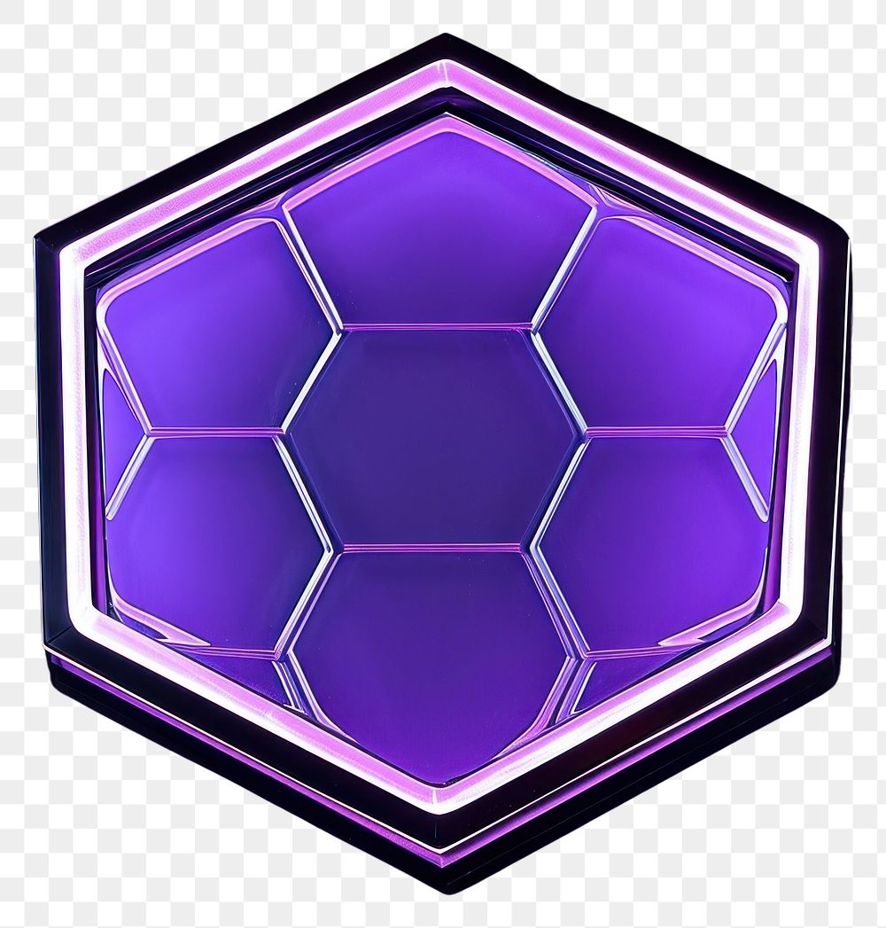PNG Light hexagon purple technology lighting.