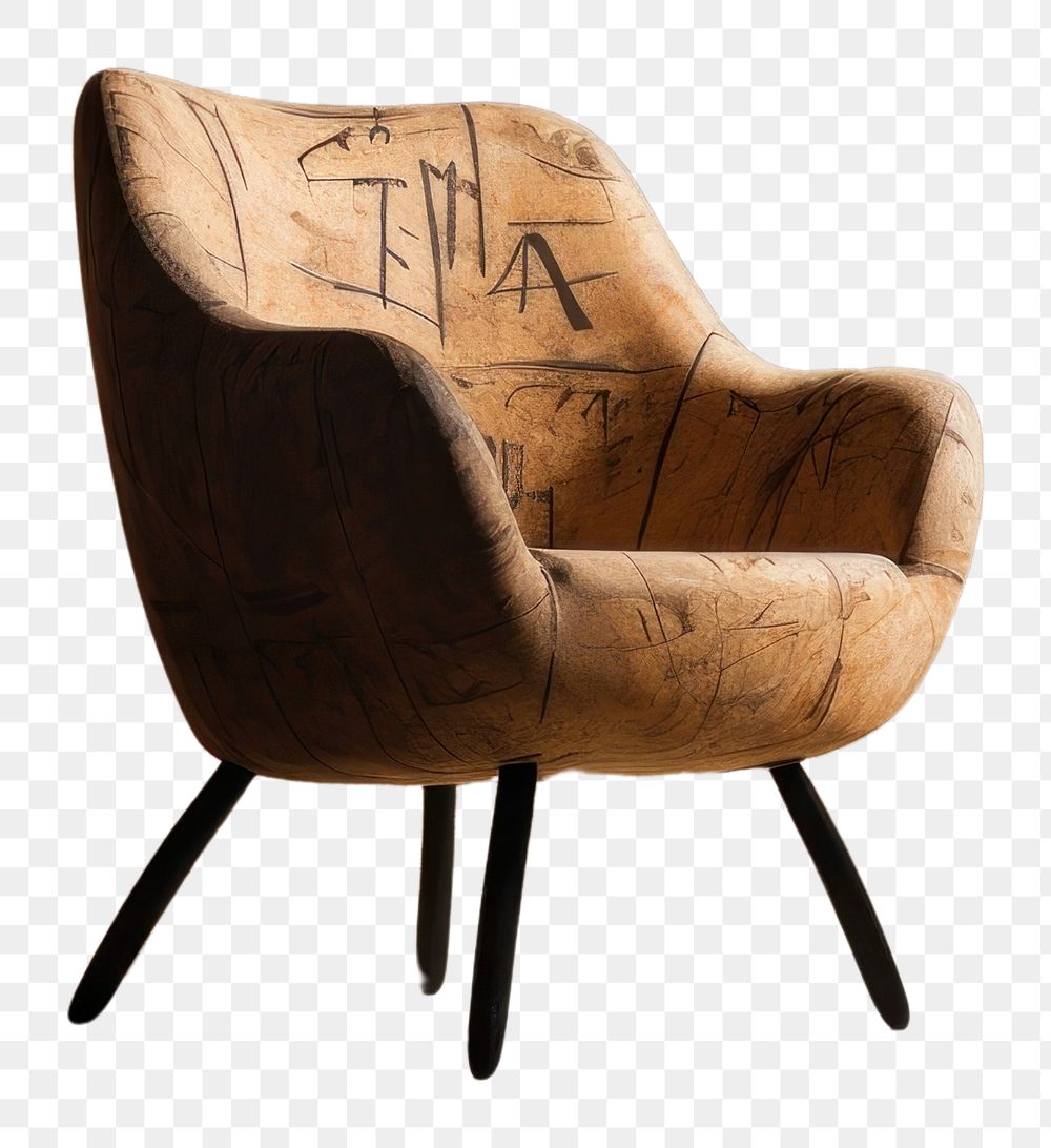 PNG Paleolithic cave art painting style of Chair chair furniture ancient.