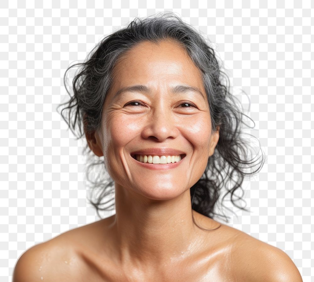 PNG Cleaning face smile laughing adult.