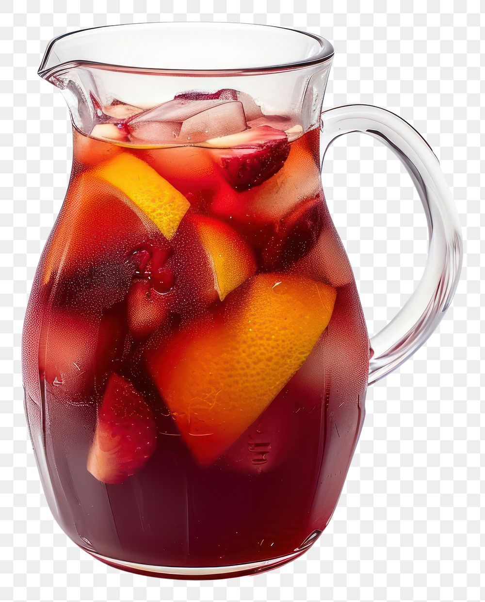 PNG Jug of red sangria drink fruit juice.