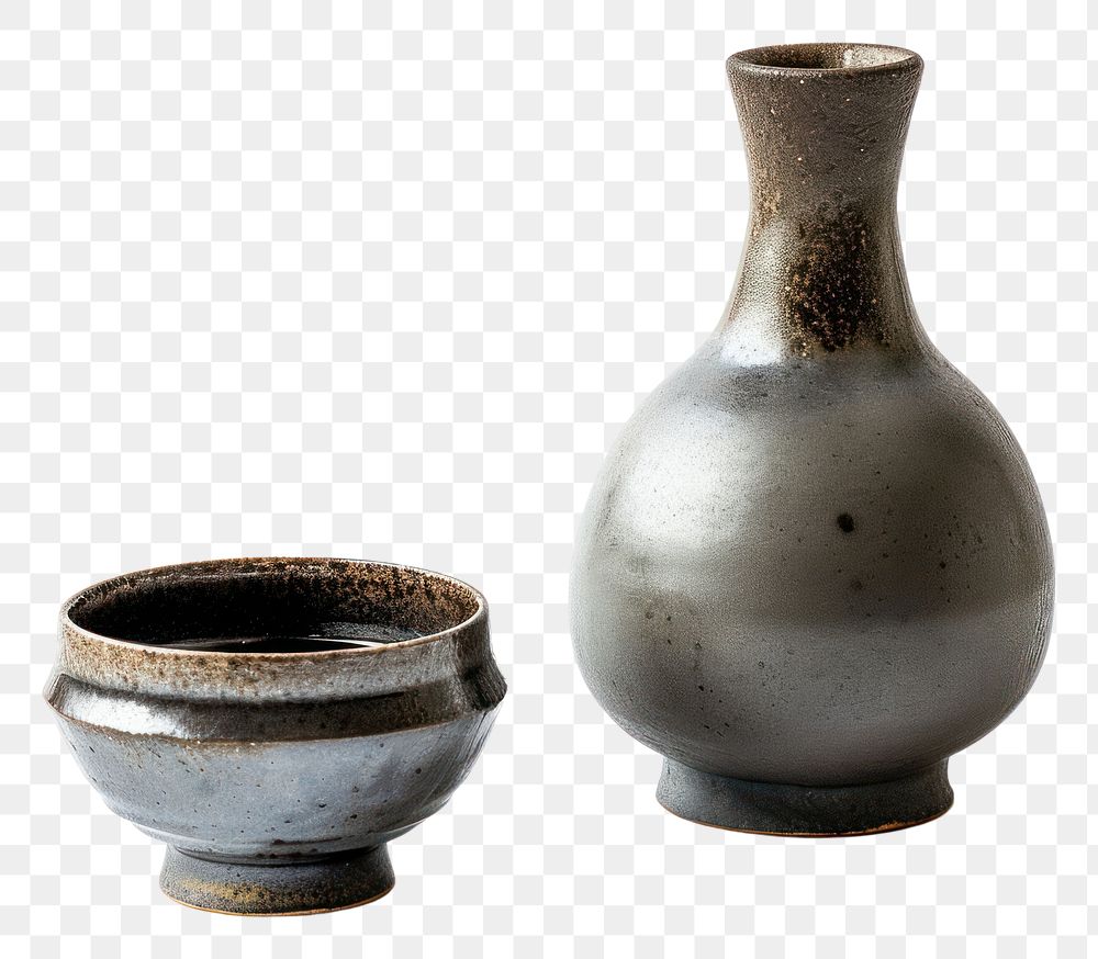 PNG Sake porcelain pottery vase.