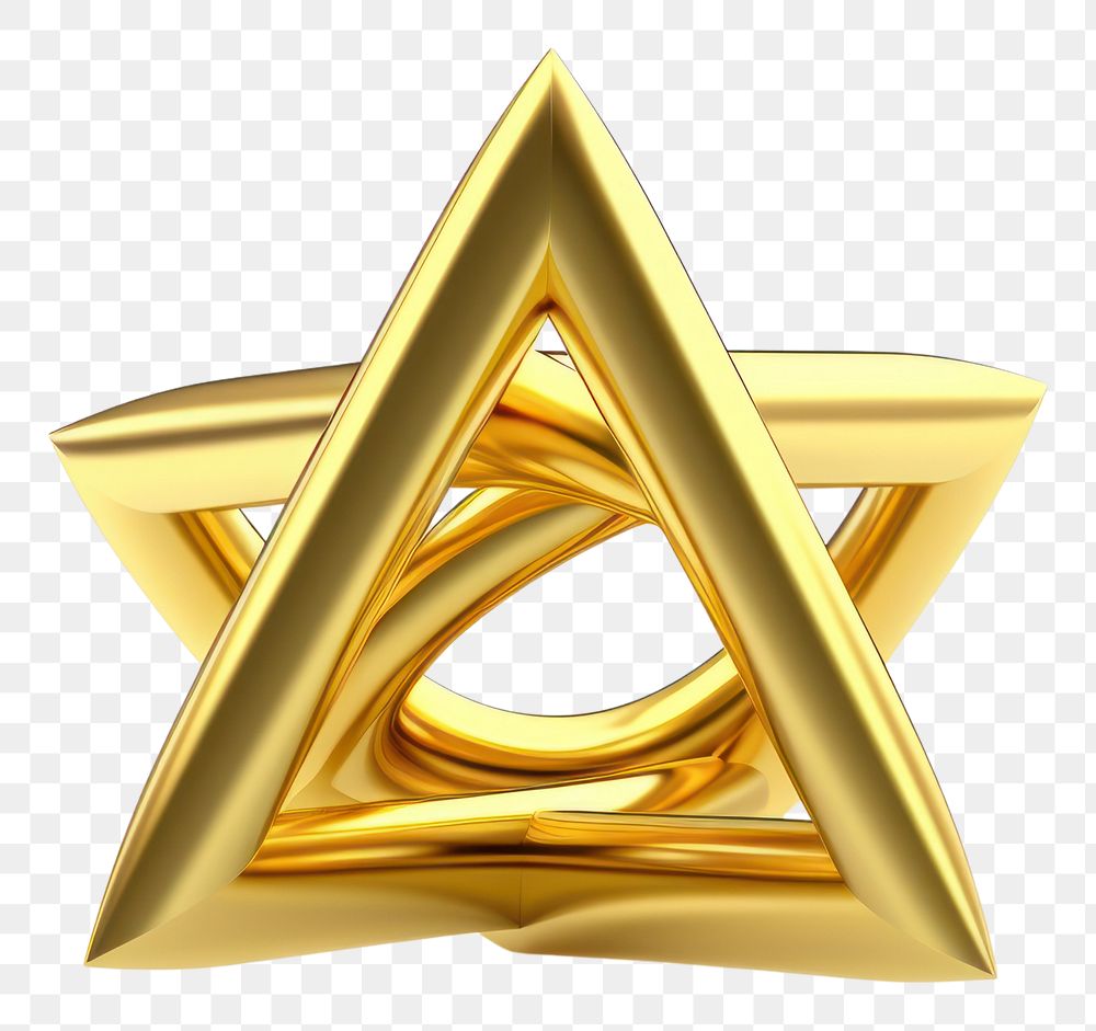 PNG Geometric gold jewelry shiny.