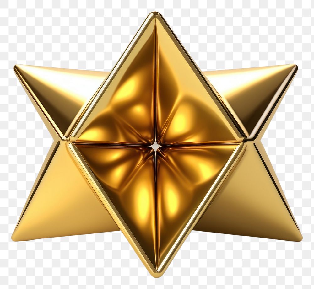 PNG Geometric gold shiny celebration.