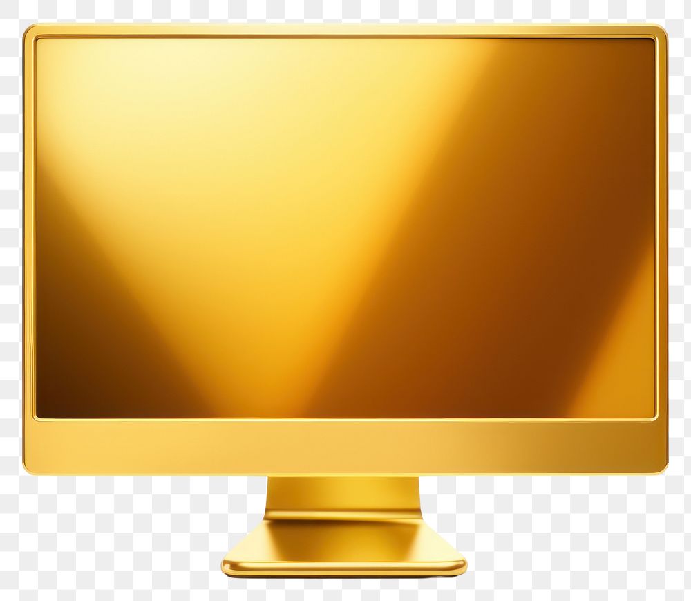 PNG Computer icon gold television monitor.