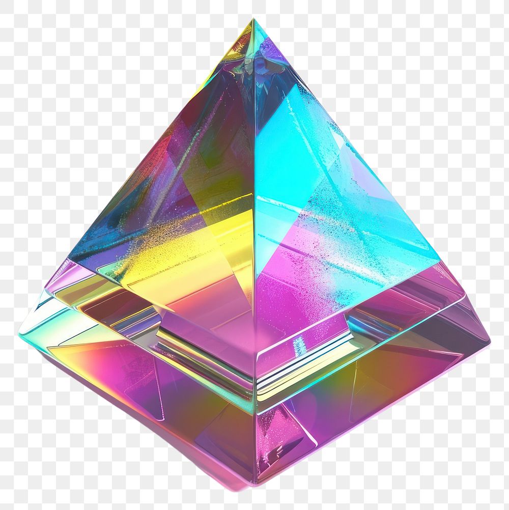 PNG Prism iridescent gemstone jewelry crystal.