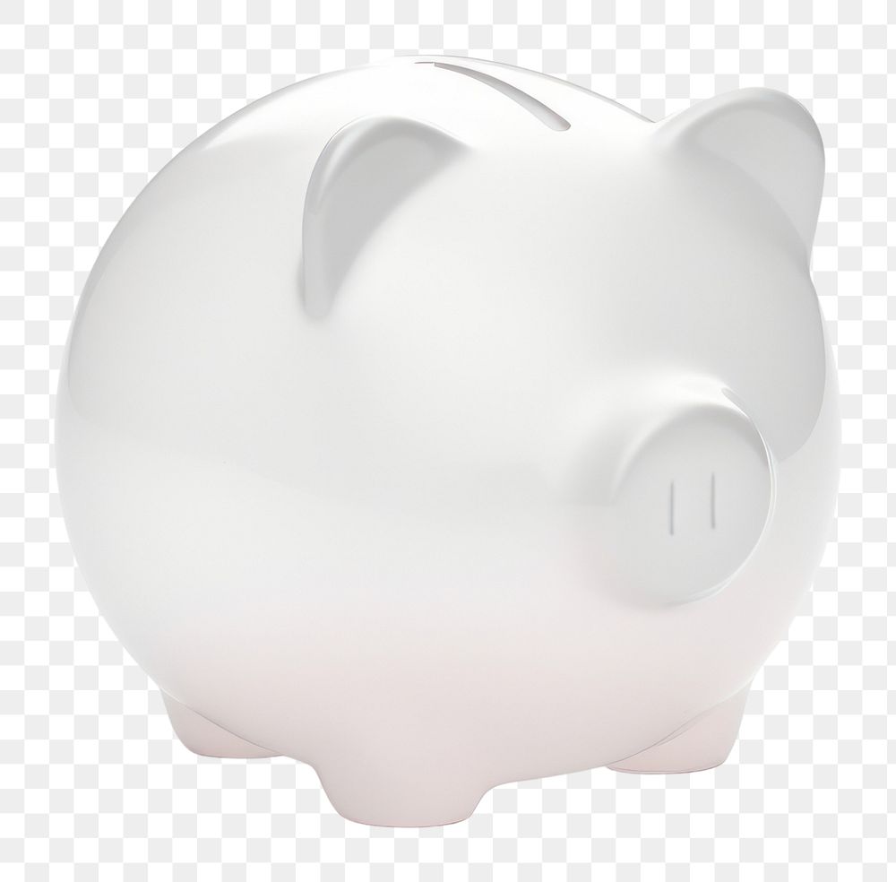 PNG  Piggy bank white background investment currency.
