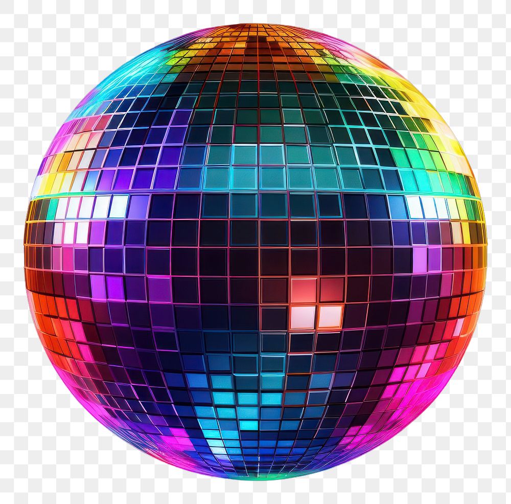 PNG  3D render neon disco ball icon backgrounds pattern sphere.