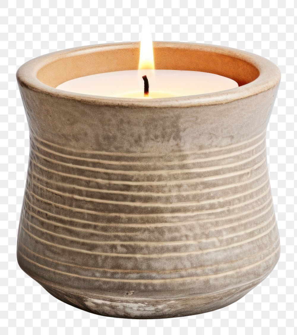 PNG Pottery Candleholder pottery candle cookware.