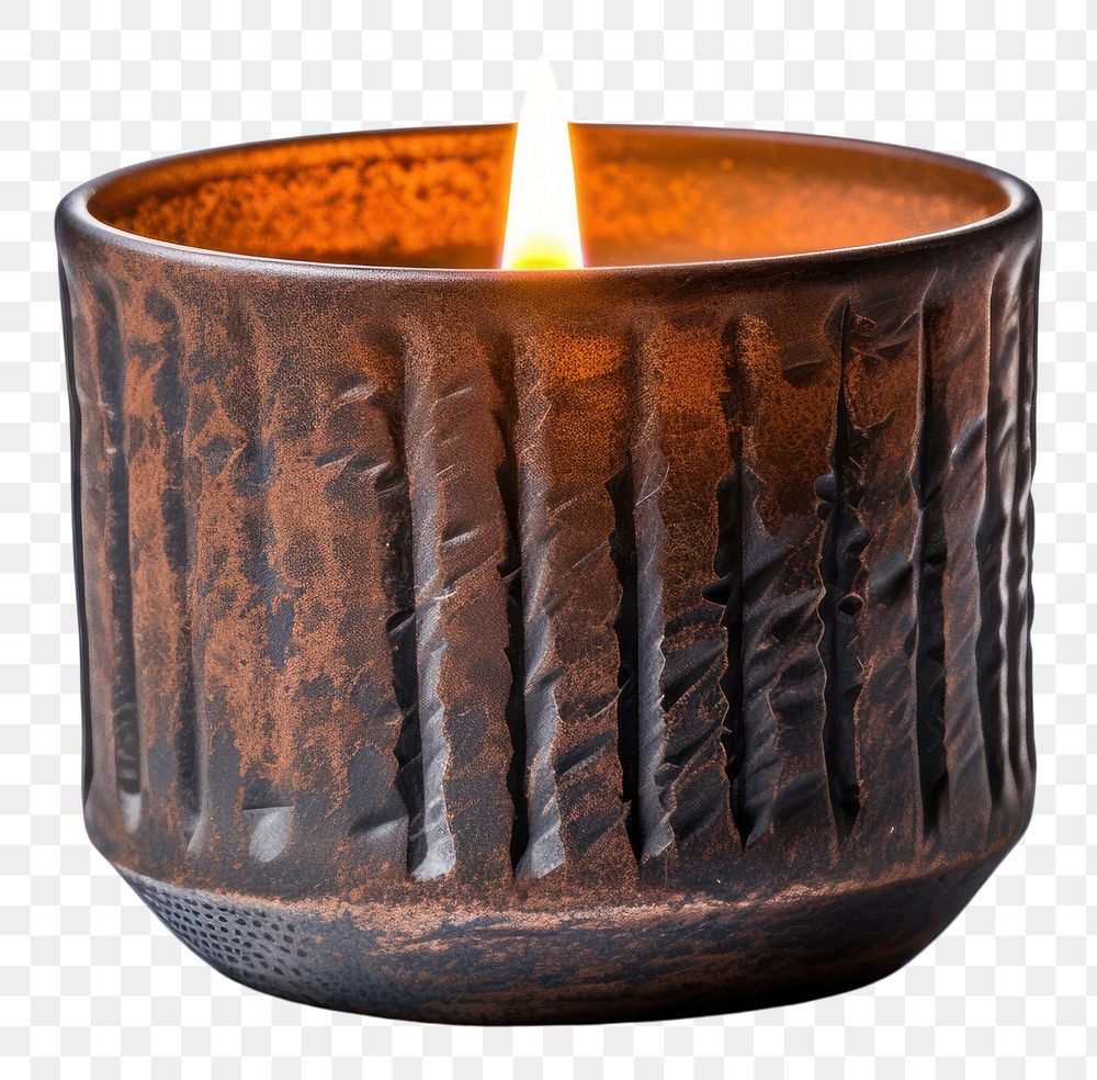PNG Pottery Candleholder candle cup mug.