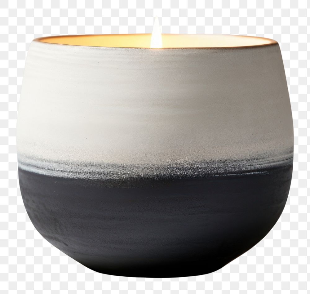 PNG Pottery Candleholder pottery candle bowl.