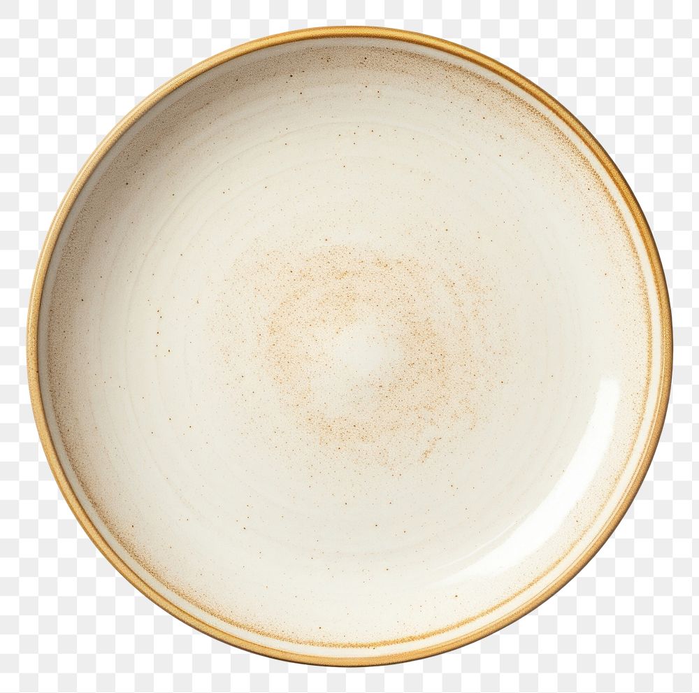 PNG Pottery off-white dish pottery porcelain plate.