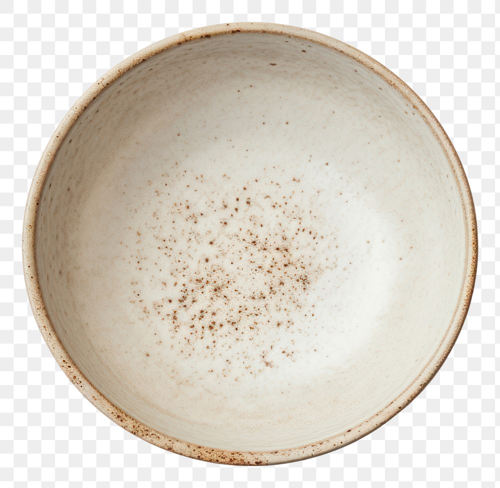PNG Pottery off-white bowl pottery porcelain plate.