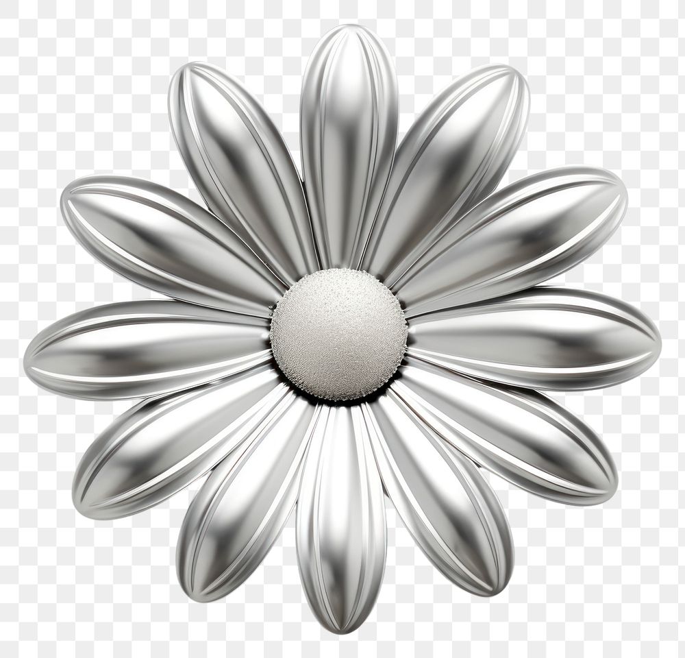 PNG Daisy jewelry flower brooch.