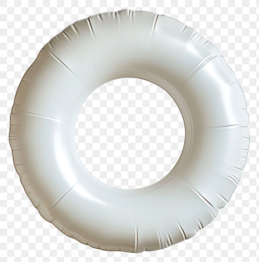 PNG Swim ring mockup inflatable lifebuoy dishware.