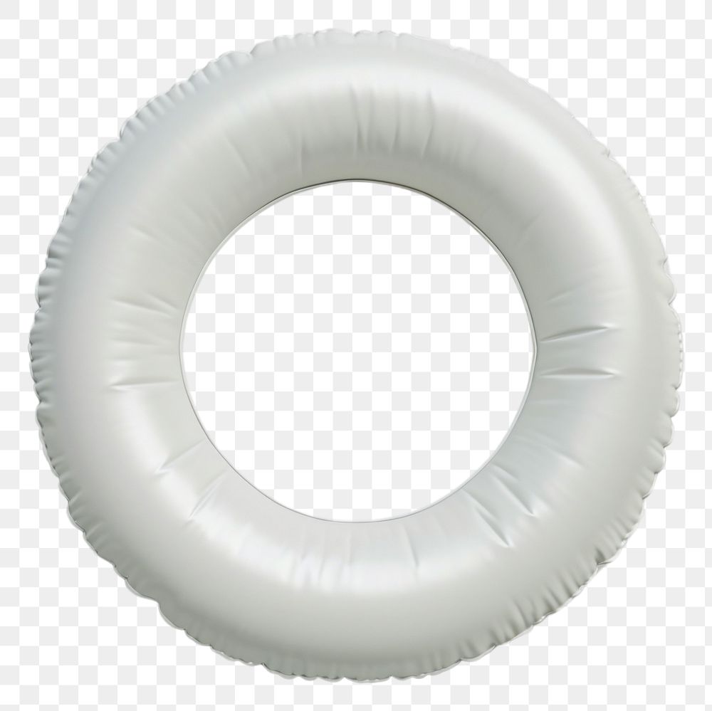 PNG Swim ring mockup white inflatable lifebuoy.