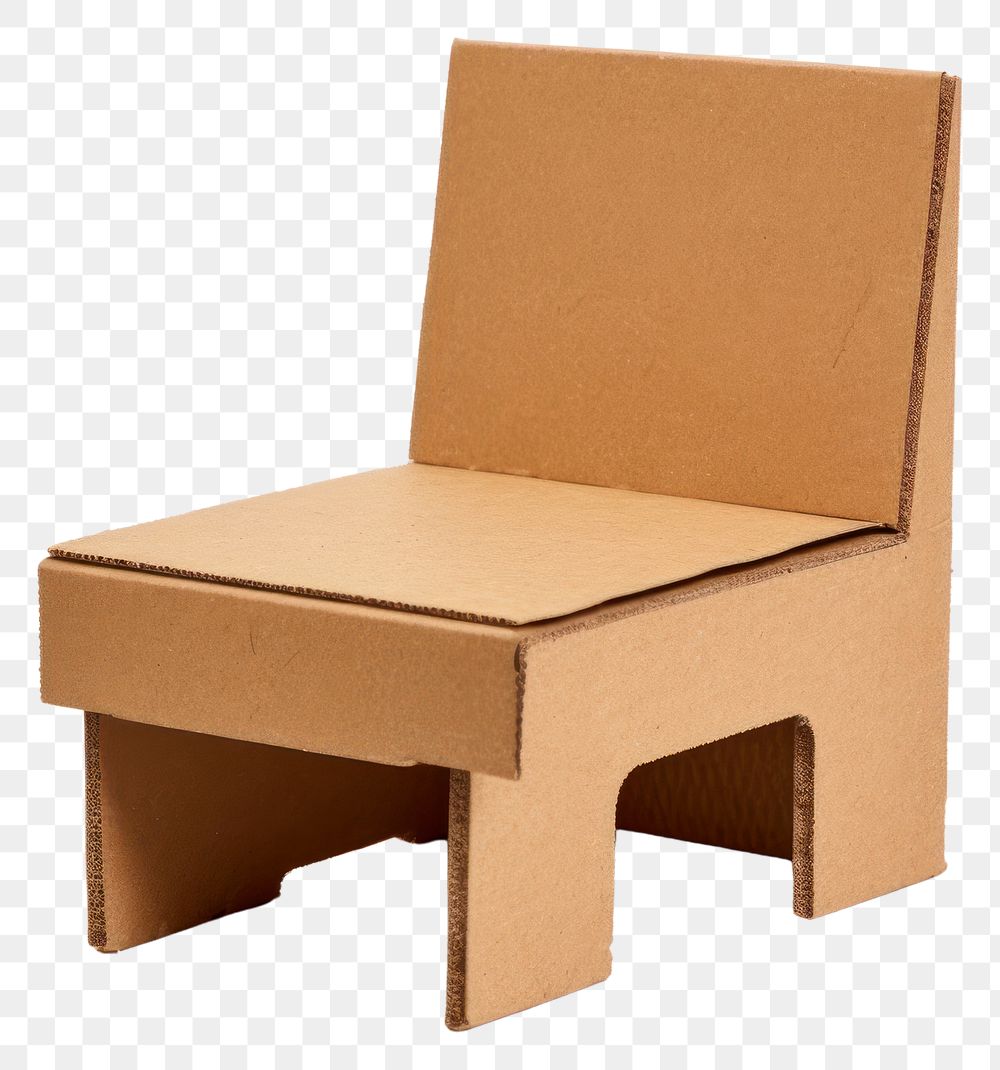 PNG Chair cardboard furniture carton.
