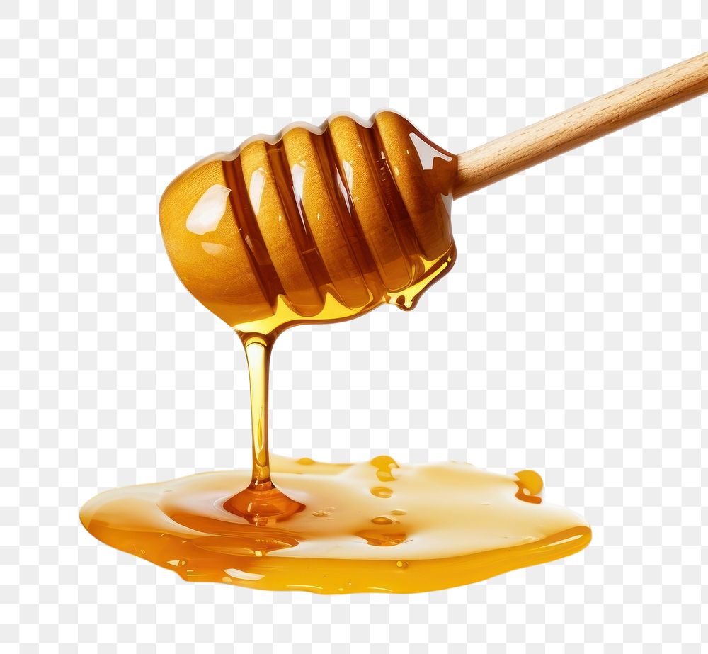 PNG Honey dripping honey white background freshness.