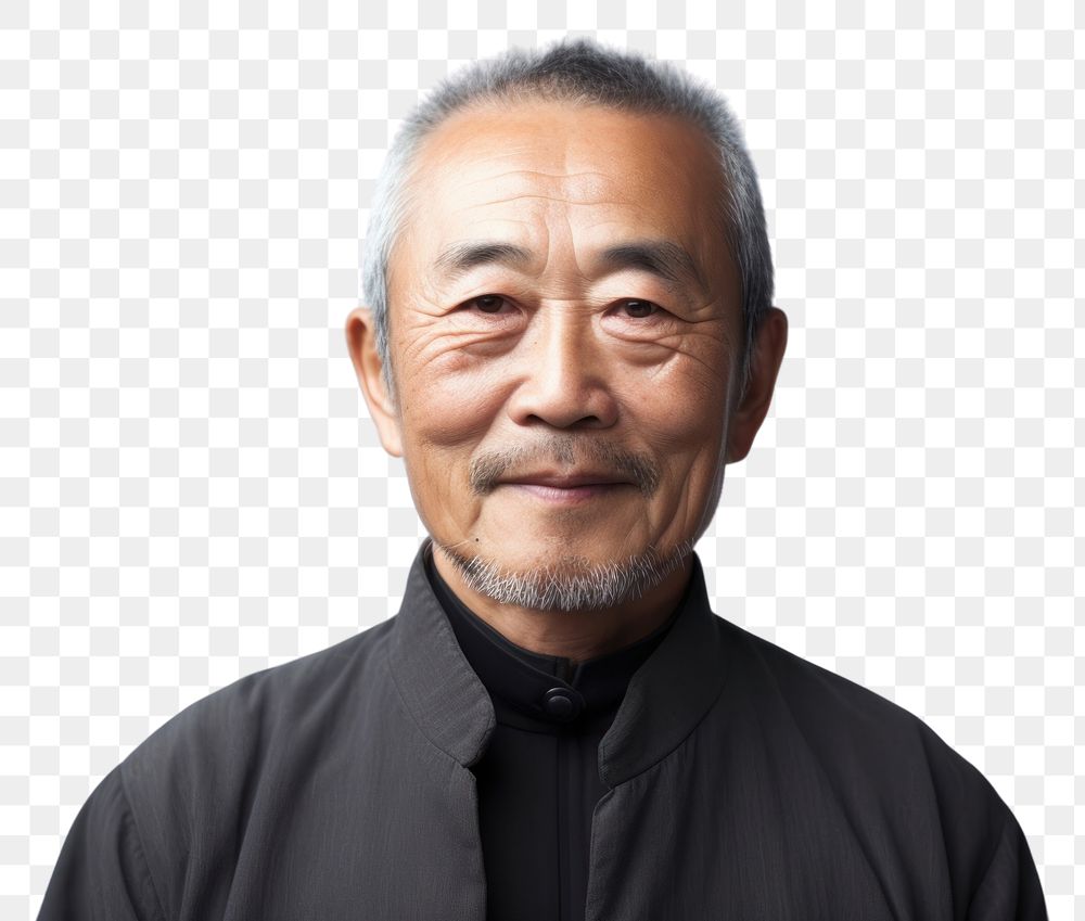 PNG Middle aged chinese man photo portrait adult photography. AI generated Image by rawpixel.
