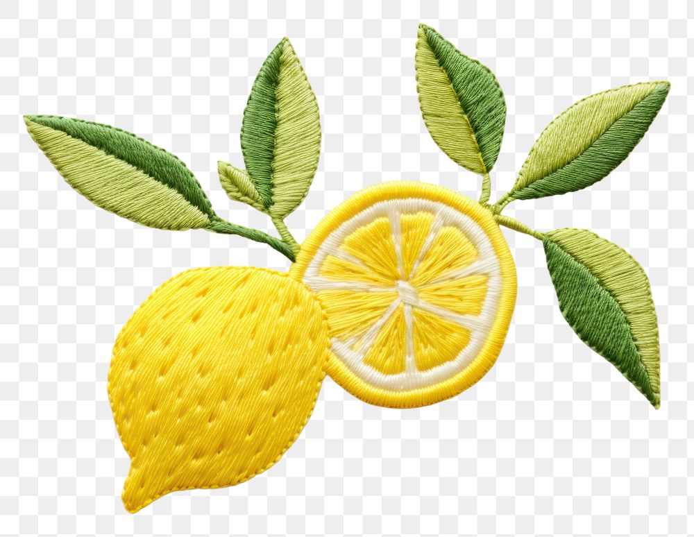 PNG  Lemon pattern fruit plant.