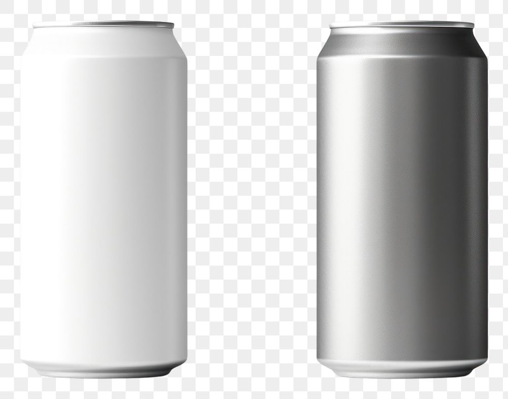 PNG  White Aluminum cans mockup aluminum drink white background.