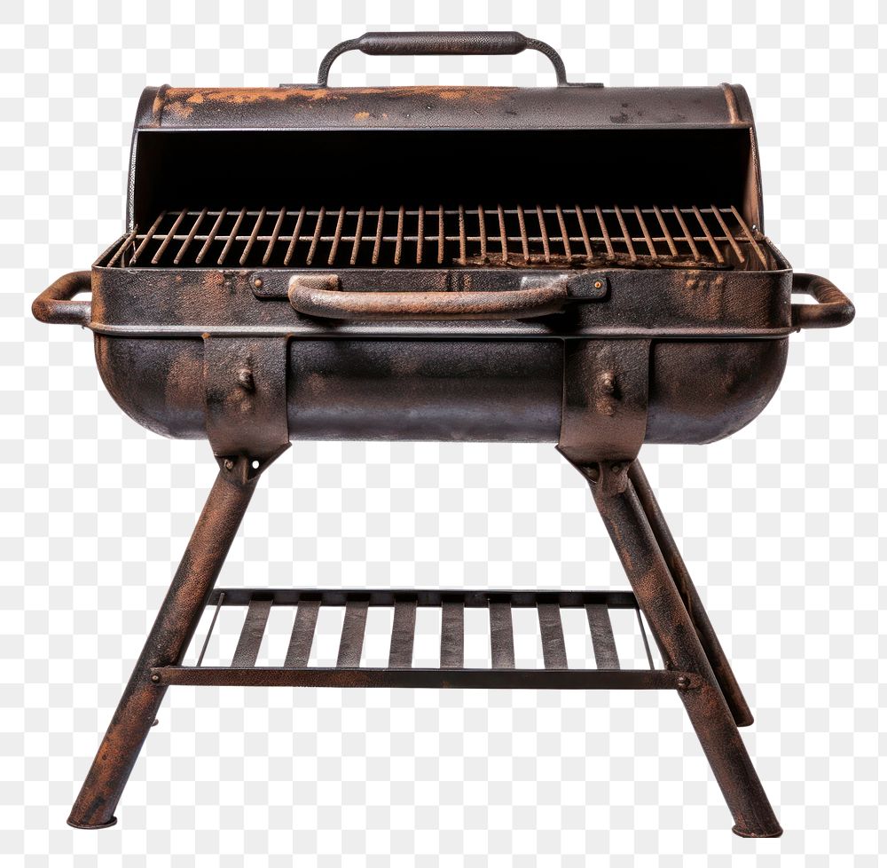 PNG Charcoal grill grilling white background barbecue.