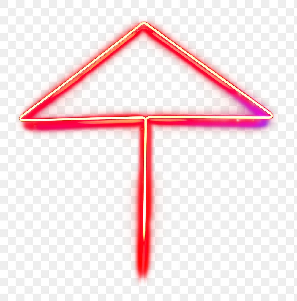 PNG Neon symbol shape light.