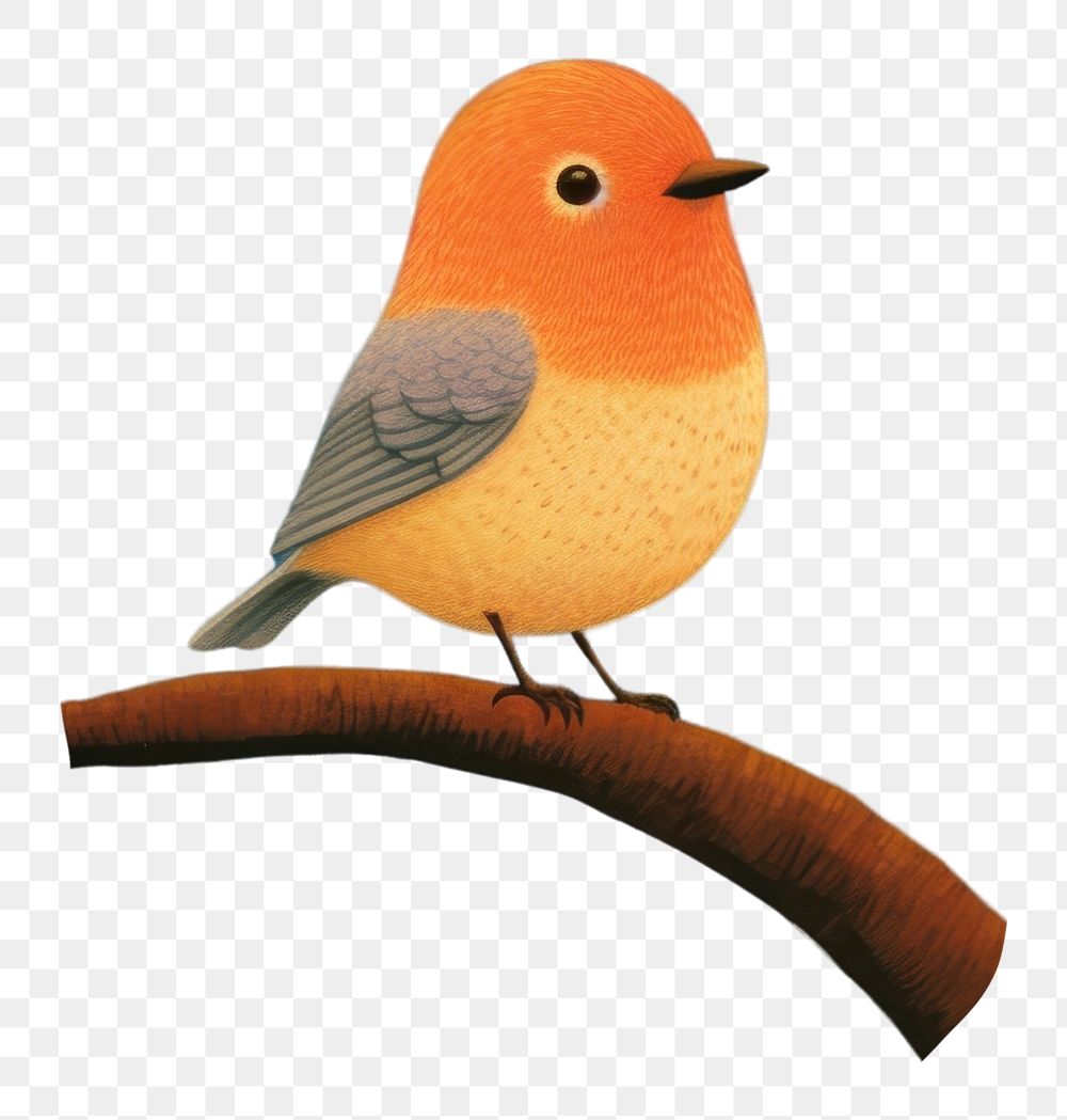 PNG  Bird painting cartoon animal. AI generated Image by rawpixel.