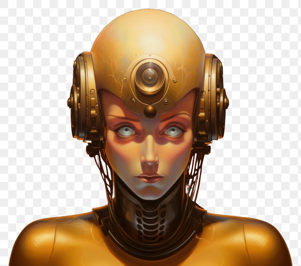 PNG Robot woman adult technology screenshot.