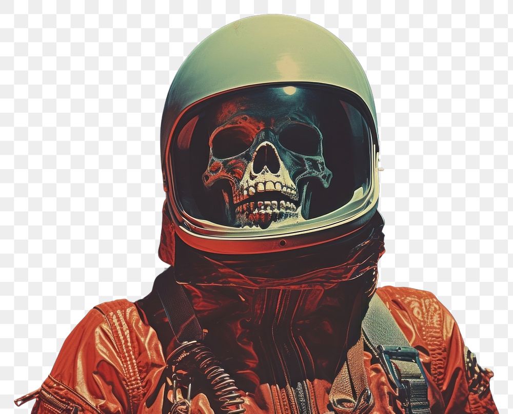 PNG Skull in an astronaut suit adult screenshot disguise