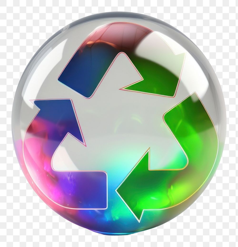 PNG Recycle icon sphere white background technology.