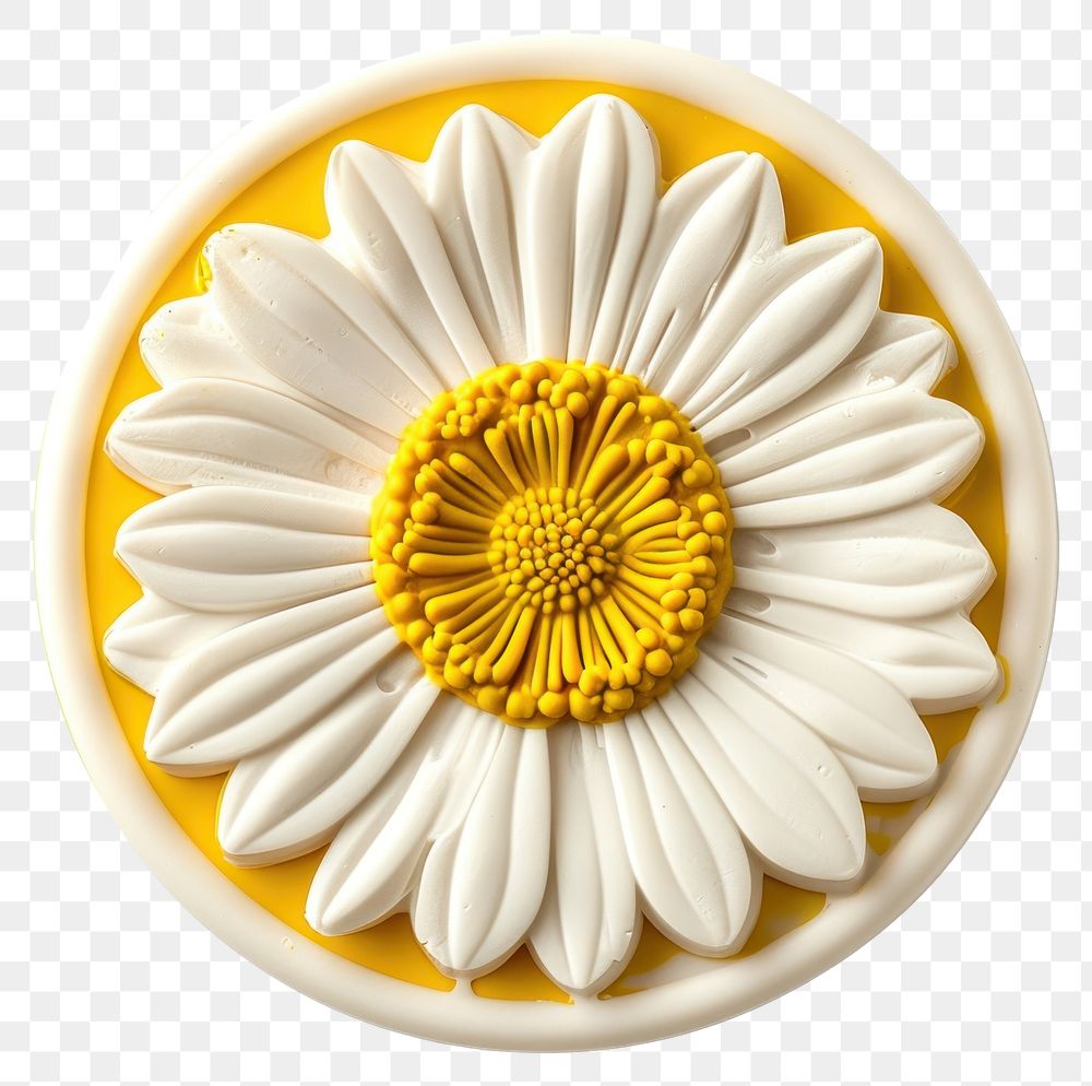 PNG Daisy dessert flower yellow.