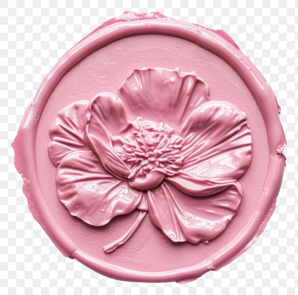 PNG Flower craft pink white background.