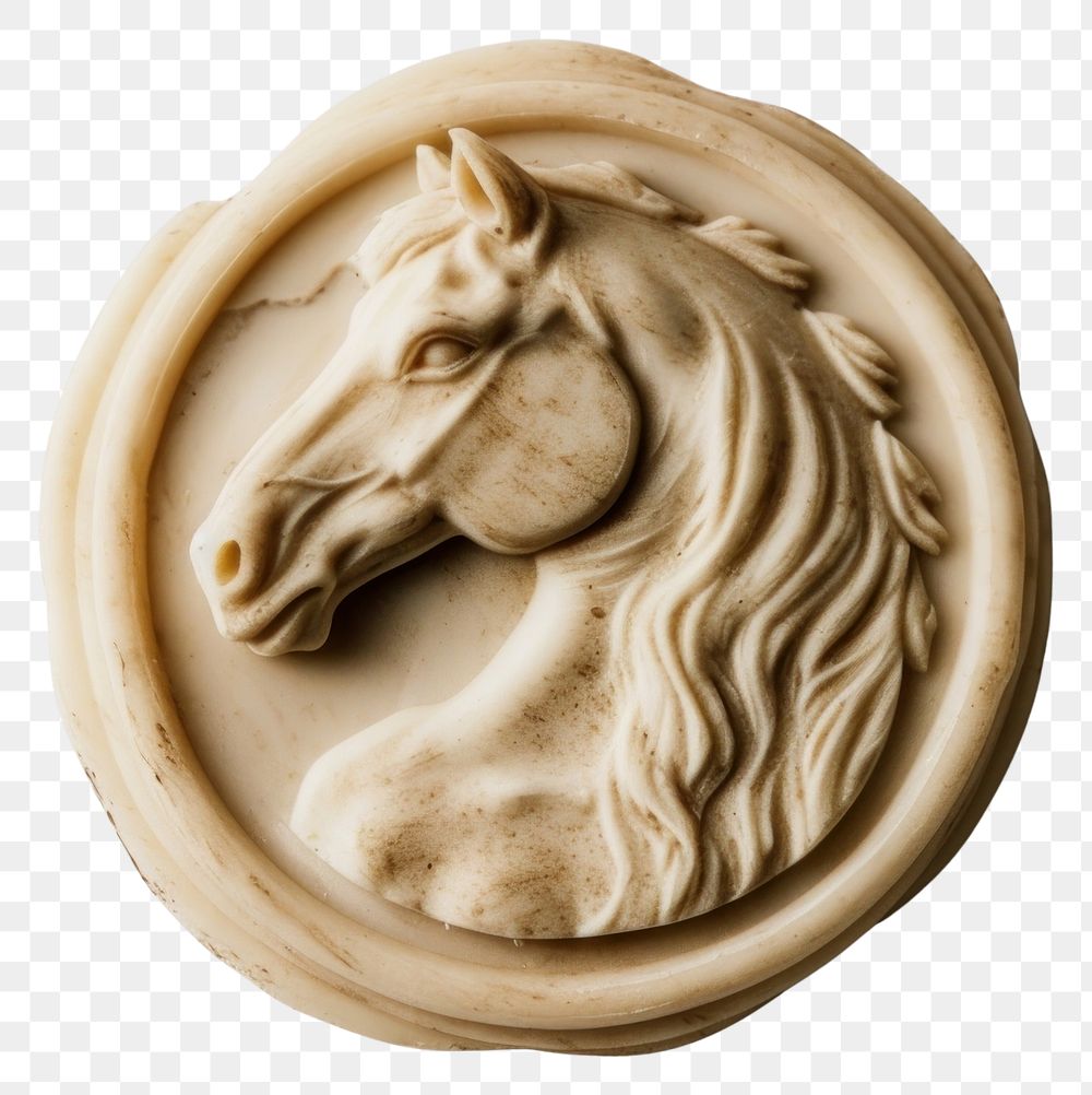 PNG Seal Wax Stamp horse craft representation accessories.