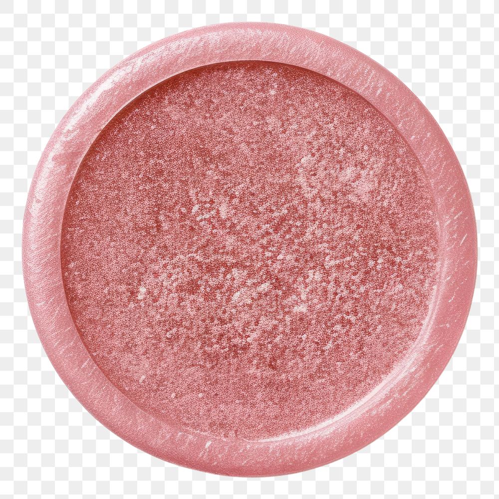 PNG Seal Wax Stamp pink glitter white background cosmetics dishware.