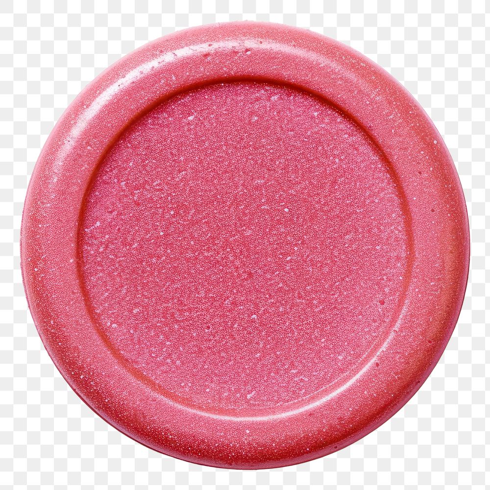 PNG Seal Wax Stamp pink glitter white background cosmetics dishware.