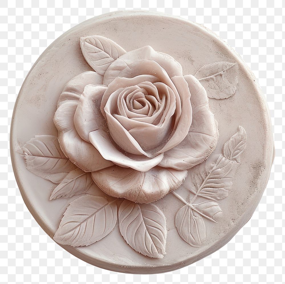 PNG Seal Wax Stamp rose jewelry flower craft.