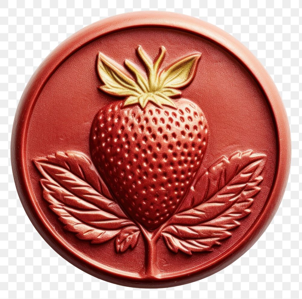 PNG Seal Wax Stamp Strawberry strawberry freshness dessert.