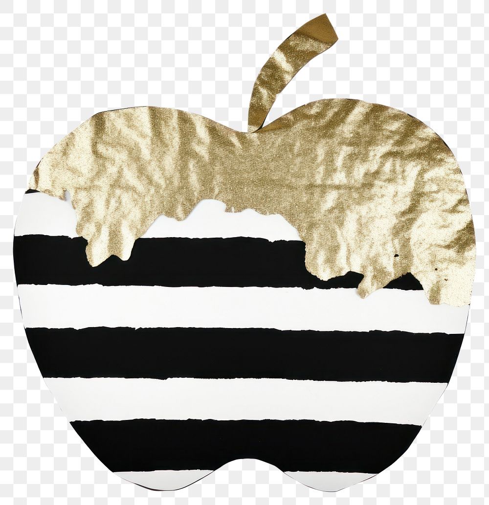 PNG Apple ripped paper black white background celebration.
