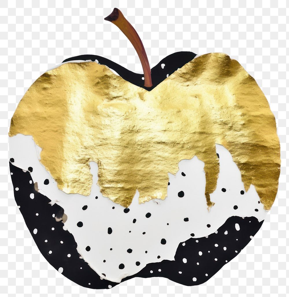 PNG Apple ripped paper food white background creativity.