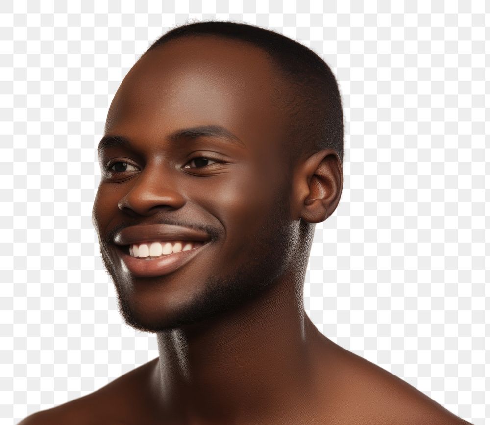 PNG African american man portrait smiling adult.