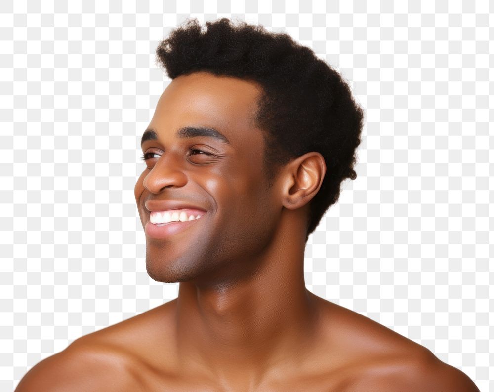 PNG African american man portrait smiling smile.