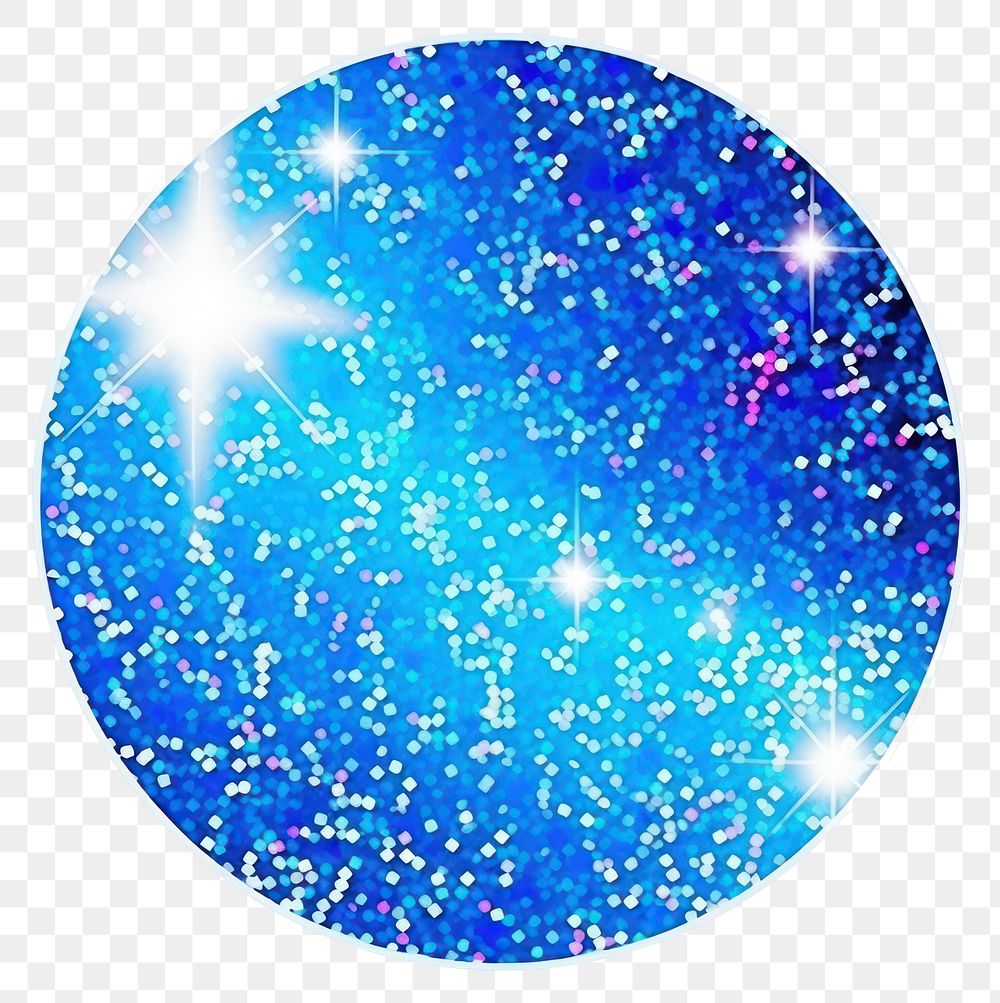 PNG  Blue circle glitter backgrounds shape. AI generated Image by rawpixel.