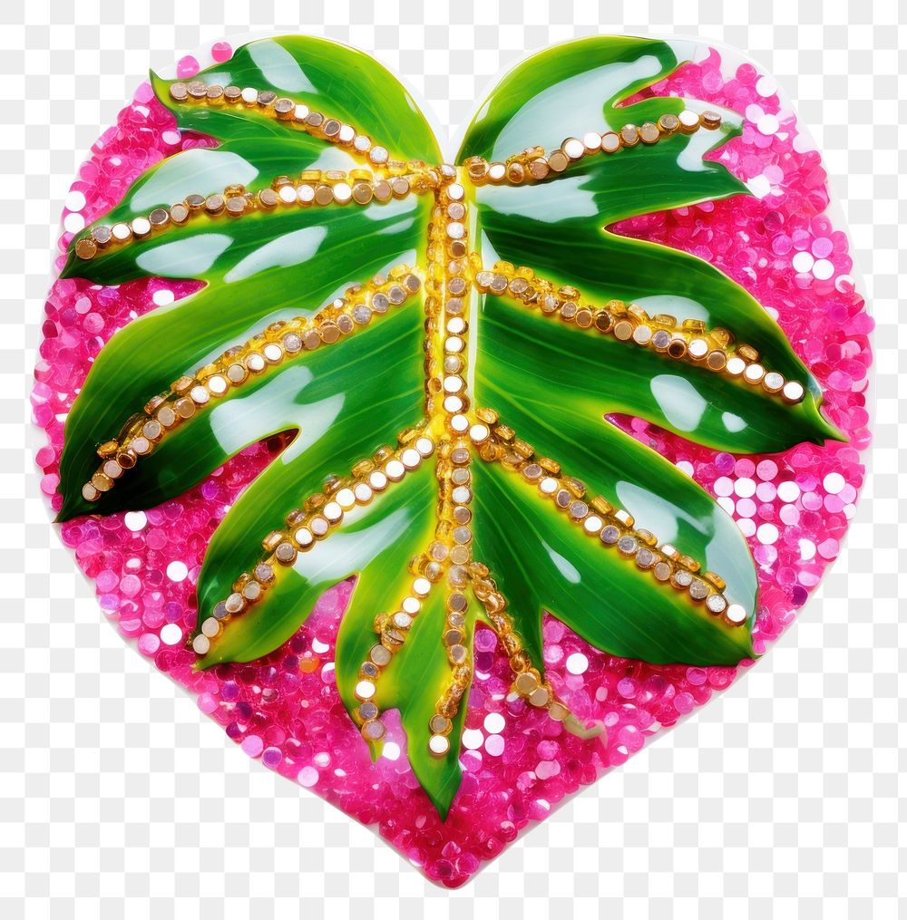 PNG  Leaf jewelry glitter plant