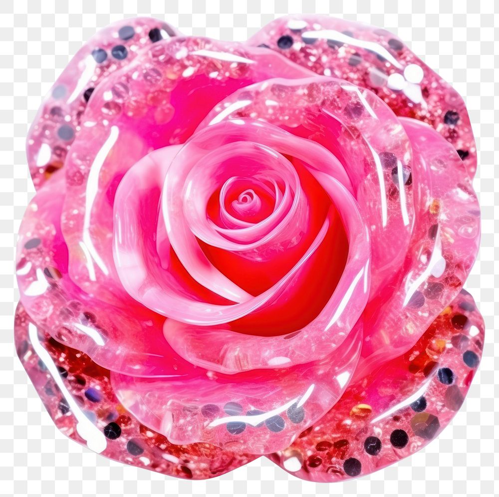 PNG  Pink rose jewelry flower plant. AI generated Image by rawpixel.