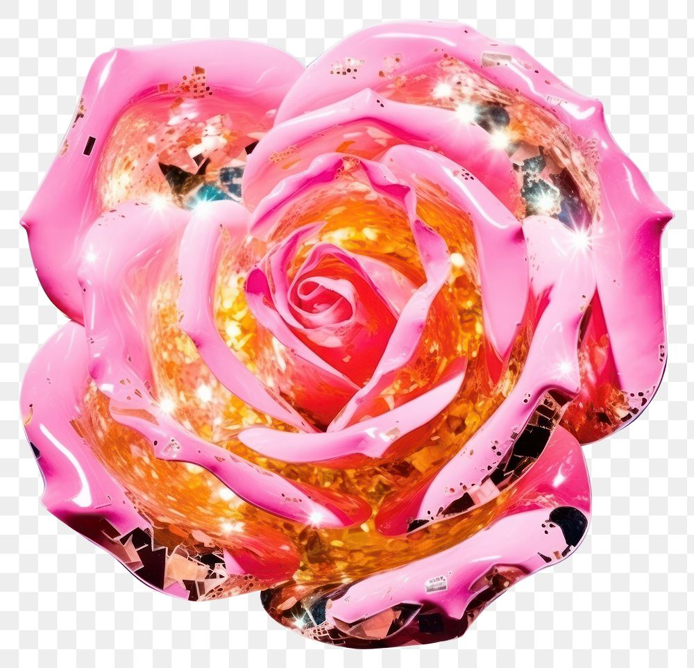 PNG  Pink rose flower petal plant. AI generated Image by rawpixel.