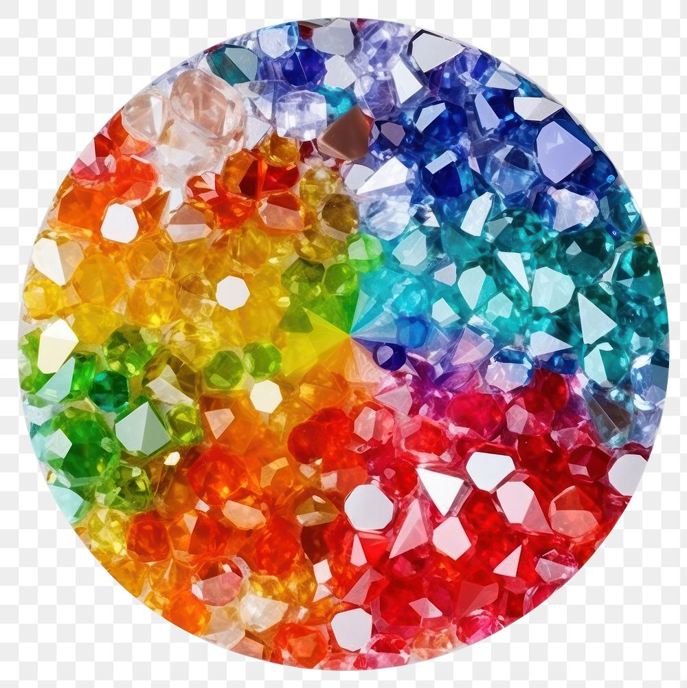 PNG  Rainbow circle backgrounds jewelry shape. AI generated Image by rawpixel.