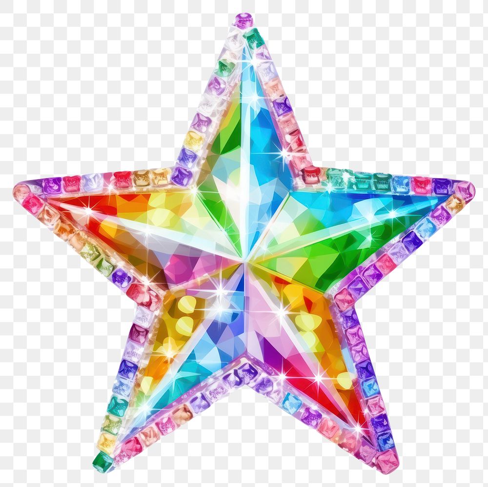 PNG  Rainbow star backgrounds shape white background